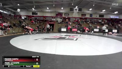 157 lbs Cons. Round 2 - Marc Le Gaspe, Cumberlands vs Mason Cantu, Indianapolis