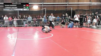 95 lbs Rr Rnd 3 - Elijah Santiago, Grit Mat Club vs Carson Logalbo, Little Falls