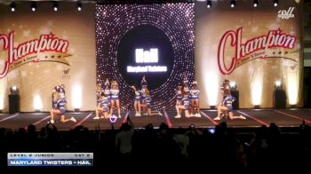 Maryland Twisters - Hail [2025 L2 Junior Day 2] 2025 Champion Cheer and Dance Grand Nationals