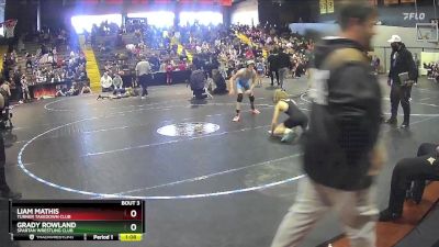 115/129 Quarterfinal - Liam Mathis, Turner Takedown Club vs Grady Rowland, Spartan Wrestling Club