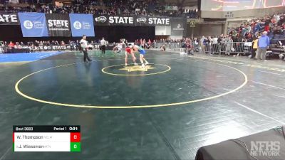 3A 120 lbs Cons. Round 4 - Joseph Wiessman, Mountain View vs Wesley Thompson, Yelm