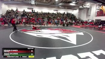 144 lbs Semifinal - Isaiah Gallegos, Jefferson vs Keagan D`Amico, Brighton