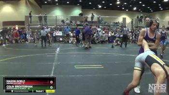 110 lbs Finals (8 Team) - Mason Goelz, Indiana Outlaws vs Colin Broxterman, Untouchables Purple