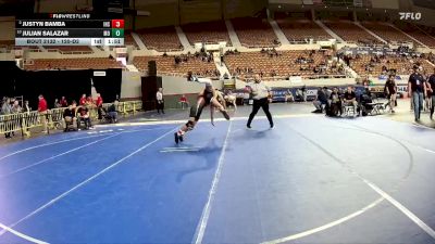 120-D2 Quarterfinal - Julian Salazar, Mountain View (Marana) High School vs Justyn Bamba, Ironwood High School