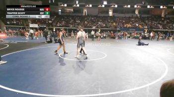 D 1 132 lbs Cons. Round 2 - Bryce Rouege, Northshore vs Trapper Scott, Benton