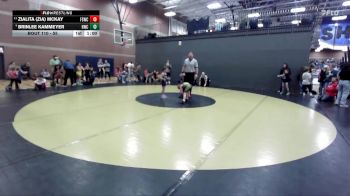 55 lbs Cons. Round 2 - Zialita (Zia) McKay, Fighting Squirrels Wrestling Club vs Brinlee Kammeyer, Hawk Wrestling Club