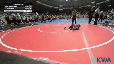 46 lbs Consolation - Drayson Couch, Del City Little League Wrestling vs Alaina Bert, Del City Little League Wrestling