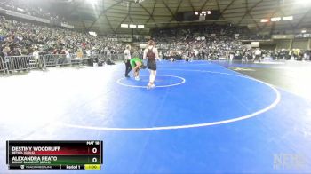 Girls 3A/4A 145 3rd Place Match - Alexandra Peato, Bishop Blanchet (Girls) vs Destiny Woodruff, Bethel (Girls)