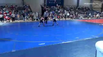 60 lbs Consolation - Cannon Mowry, Unattached vs Parker Sharp, Woodstock Wrestling Club