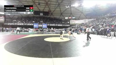 Boys 4A 106 lbs Cons. Round 3 - Logan Wray, Tahoma vs Juan Olivera, Eisenhower