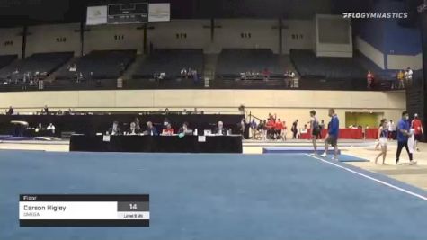 Carson Higley - Floor, OMEGA - 2021 USA Gymnastics Development Program National Championships