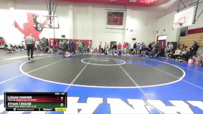 67 lbs Quarterfinal - Logan Farmer, Trojan Wrestling Academy vs Ethan Crouse, Yorktown Wrestling Club