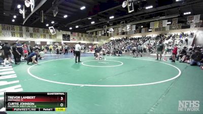 87 lbs Quarterfinal - Trevor Lambert, Mantanona TC vs Curtis Johnson, Fallbrook Wrestling Club