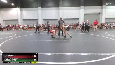 84 lbs Round 2 (10 Team) - Kash Clementi, Untouchables vs Tyler Elliot, Bandits