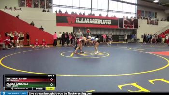 115 A Quarterfinal - Alissa Sanchez, West Liberty vs Madison Kirby, Williamsburg