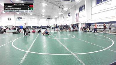 C-120 lbs Semifinal - Cj Caines, PA vs Lucas Christopher, MI