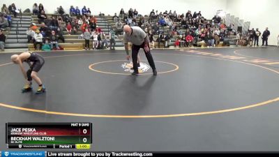 B-2 lbs Cons. Round 1 - Jace Peska, Krakow Wrestling Club vs Beckham Walztoni, DC Elite