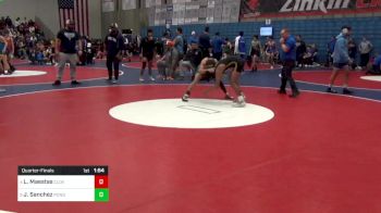 120 lbs Quarterfinal - Leo Maestas, Clovis West vs Julian Sanchez, Ponderosa