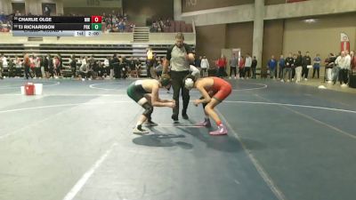 127 Championship Bracket Champ. Round 1 - Charlie Olge, Mound Westonka vs TJ Richardson, Park