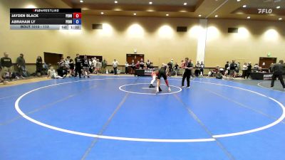 113 lbs Champ. Round 1 - Jayden Black, Pennsylvania vs Abraham Ly, Pennsylvania