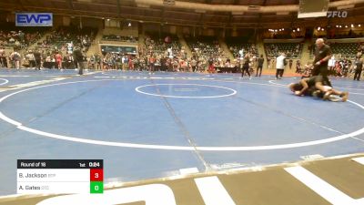 160 lbs Round Of 16 - Blake Jackson, Tulsa Blue T Panthers vs Anthony Gates, Owasso Takedown Club