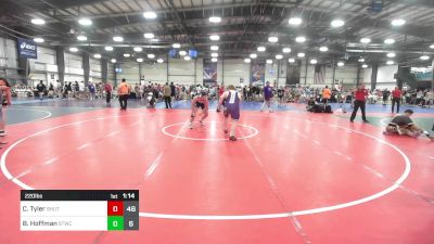 220 lbs Round Of 32 - Caleb Tyler, Team Shutt vs Baxter Hoffman, Shore Thing Surf