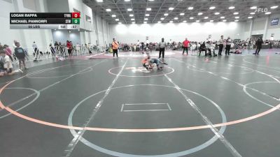 56 lbs Rr Rnd 2 - Logan Rappa, Top Flight Wrestling Academy - EL vs Michael Pannorfi, Shore Thing Sharks - EL
