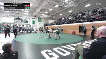 132 lbs Semis & 1st Wb (8 Team) - Isaac Johnson, Clark/Willow Lake vs Gannon Gilligan, Kingsbury County