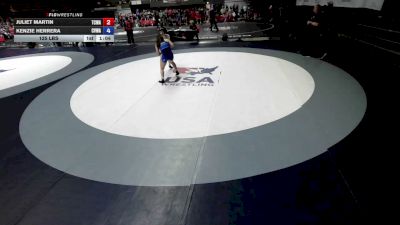 115 lbs Leila Witzerman, LAWA - Los Angles Wrestling Association vs Isabella Fodera, SDIKWA - San Diego-Imperial Kids Wrestling Association