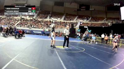 185-D2 Champ. Round 1 - Jessi Donohue, Antelope Union High School vs Lucaiva Begay, Window Rock High School