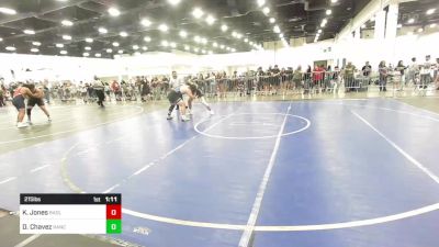 215 lbs Round Of 16 - Kameran Jones, Badlands WC vs David Chavez, Rancho Bernardo WC