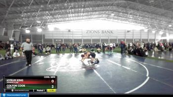 190 lbs Cons. Semi - Colton Cook, Westlake vs Hyrum King, Spanish Fork