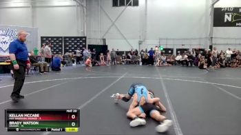 92 lbs Round 1 (4 Team) - Kellan McCabe, Mat Warriors Orange vs Brady Watson, Kraken