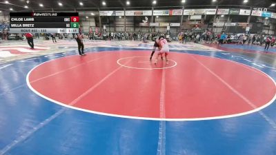 130 lbs Champ. Round 2 - Milla Bretz, Natrona Colts vs Chloe Lamb, Glasgow Wrestling Club