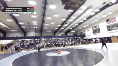 141 lbs Cons. Semi - Andrew Loniewski, Muhlenberg vs Brendan Callahan, Gettysburg