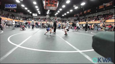 52 lbs Quarterfinal - Benjamin Hathaway, Lone Grove Takedown Club vs Addilynn Quintero, Harrah Little League Wrestling