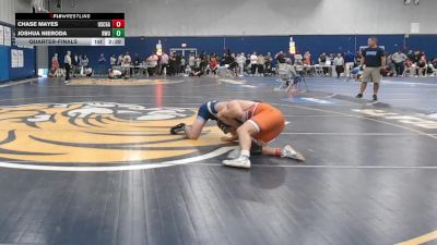 184 lbs Quarterfinal - Chase Mayes, Coast Guard vs Joshua Nieroda, Roger Williams