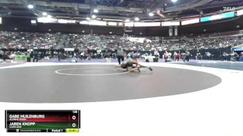 126 lbs Cons. Round 5 - Jaren Knopp, Lakeland vs Gabe Muilenburg, Glenns Ferry