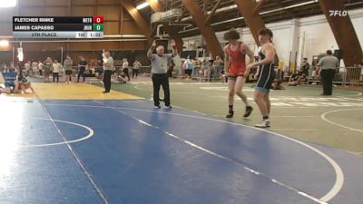 185 lbs 5th Place - Fletcher Rinke, Metrounited vs James Capasso, Journeymen-ballston Spa