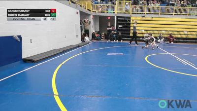 49 lbs Consi Of 8 #1 - Xander Chaney, Tecumseh Youth Wrestling vs Truett Marlatt, Woodward Youth Wrestling