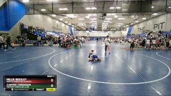 44-55 lbs Round 1 - Millie Beesley, Iron Co Wrestling Academy vs Carter Chisholm, Fremont Wrestling Club