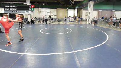 95 lbs 7th Place - Shay Lundvall, IA vs Silas Dietrich, PA