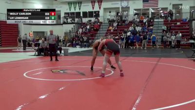 170 lbs 1st Place Match - Molly Carlson, Iowa City High vs Liv Lonergan, Clinton