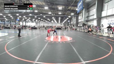 120 lbs Round Of 32 - Julian Gonzales, IN vs Derion Williams, OH