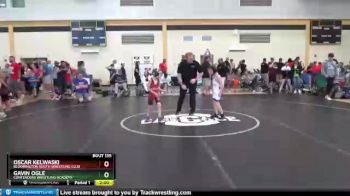 53 lbs Round 3 - Oscar Kelwaski, Bloomington South Wrestling Club vs Gavin Ogle, Contenders Wrestling Academy