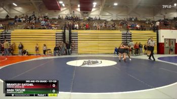 117-129 lbs Round 3 - Nash Taylor, Evansville North vs Brantley Gatchel, Wabash Apache WC