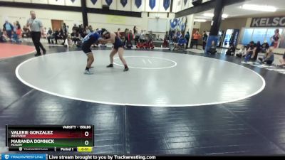 155lbs Cons. Round 3 - Valerie Gonzalez, Westview vs Maranda Domnick, McNary