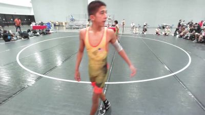 100 lbs Patrick Krajeski, California Silver vs Braden Haley, Ohio Gray