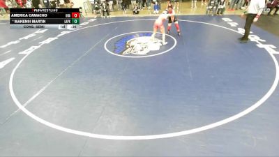 115 lbs Cons. Semi - Makensi Martin, Unattached vs America Camacho, Unattached