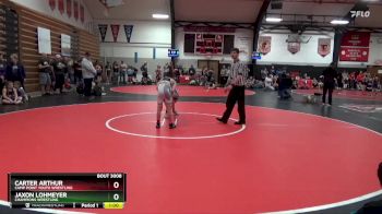 Quarterfinal - Carter Arthur, Camp Point Youth Wrestling vs Jaxon Lohmeyer, CHAMPIONS WRESTLING